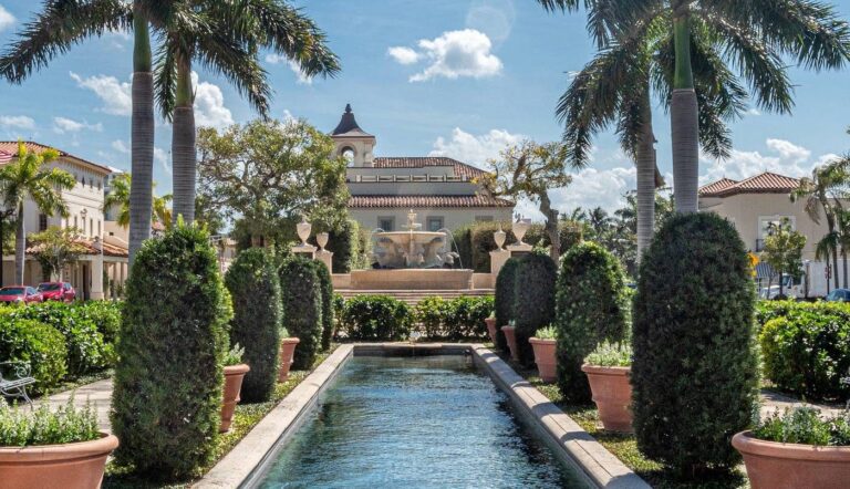 Home 16 Palm-lined garden with a reflecting pool at a Mediterranean-style estate – guide to individual retirement accounts